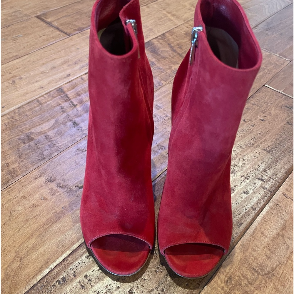 Gianvitto Rossi Peeptoe Bootie.